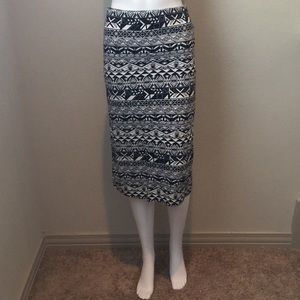 Geometric Midi Tube Skirt